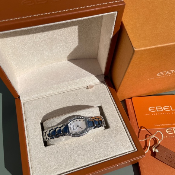 Ebel Beluga Tonneau Mother of Pearl Diamond Dial Women's Watch - Picture 1 of 6